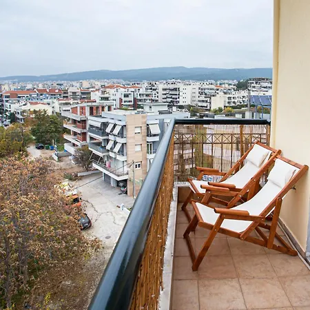 Celestial Garden-Thessaloniki'S Modern, Eclectic Penthouse With An Amazing View And Veranda Exterior photo